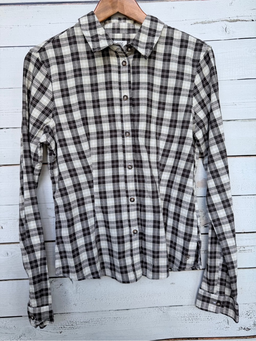 BDG Plaid Flannel Button Down Long Sleeve Shirt - Large